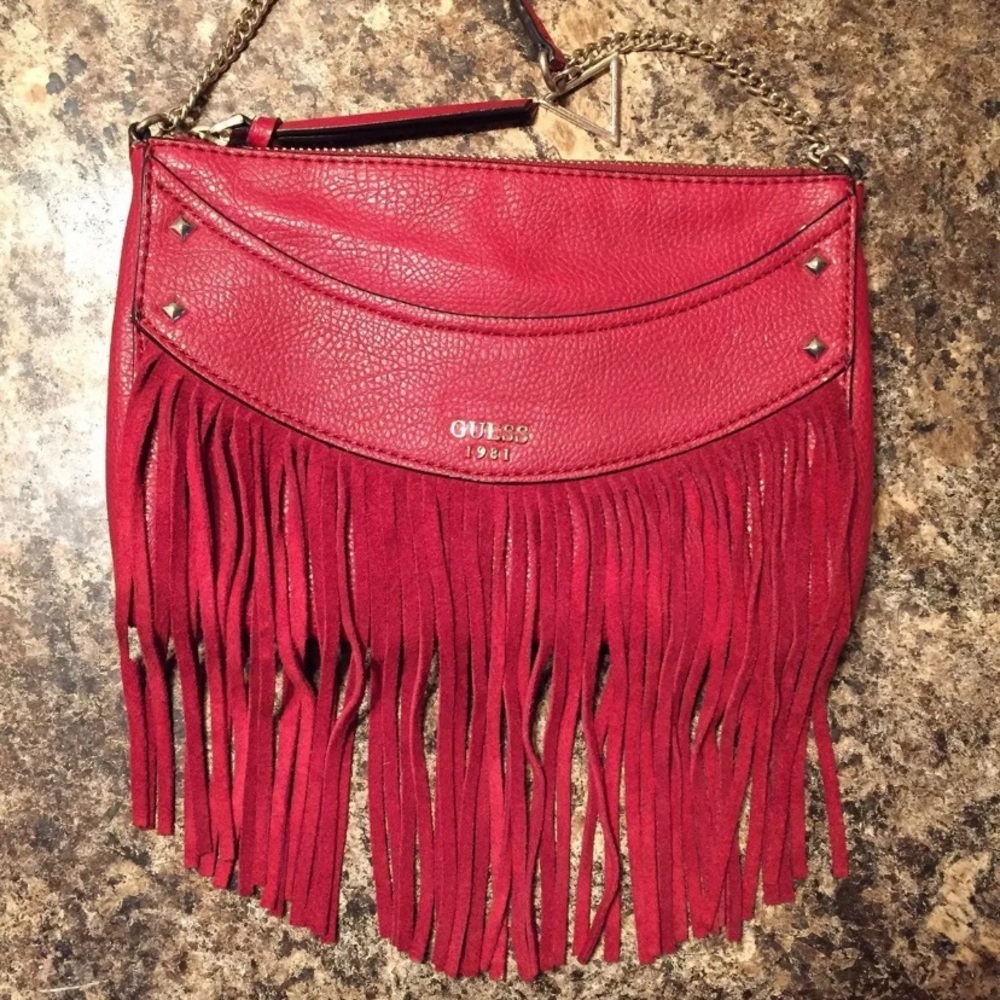 Guess fringe crossbody bag